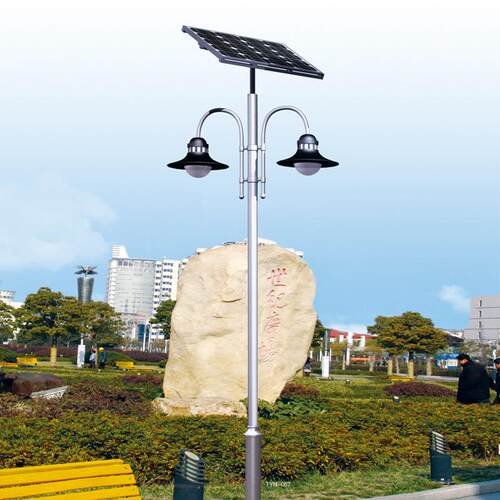 太阳能灯一体化臂太阳能直小区路户外街道双路灯 厂家批亿通照明