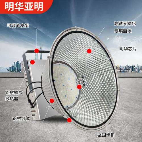 明华亚明led塔吊灯800w1000w工地灯400w工地照明2000w建筑之星