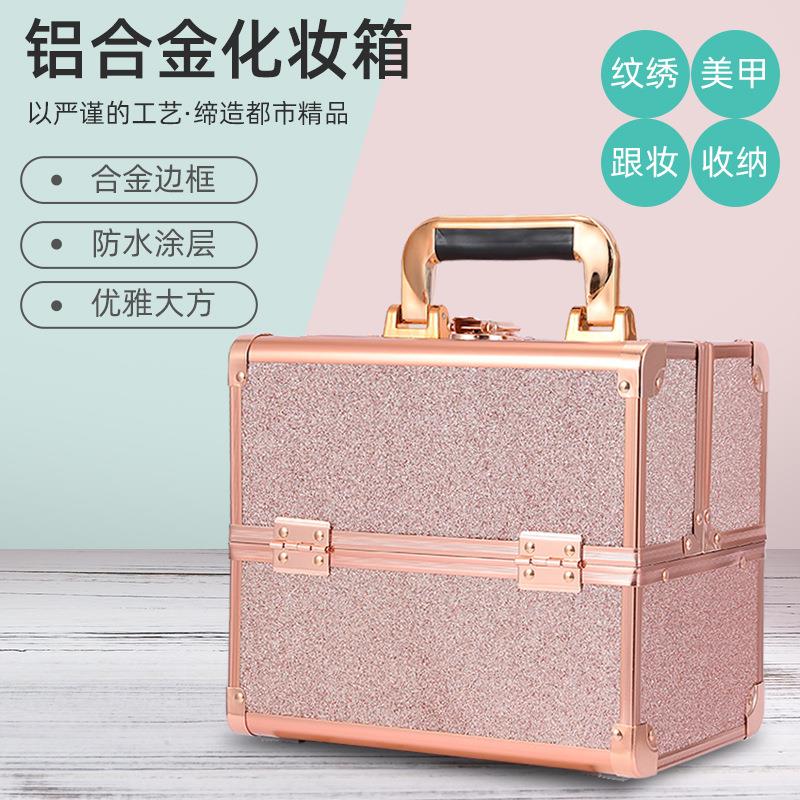 新款直销多功能纹绣 跟妆 美甲收纳箱 便捷化妆箱 现货 三层大容