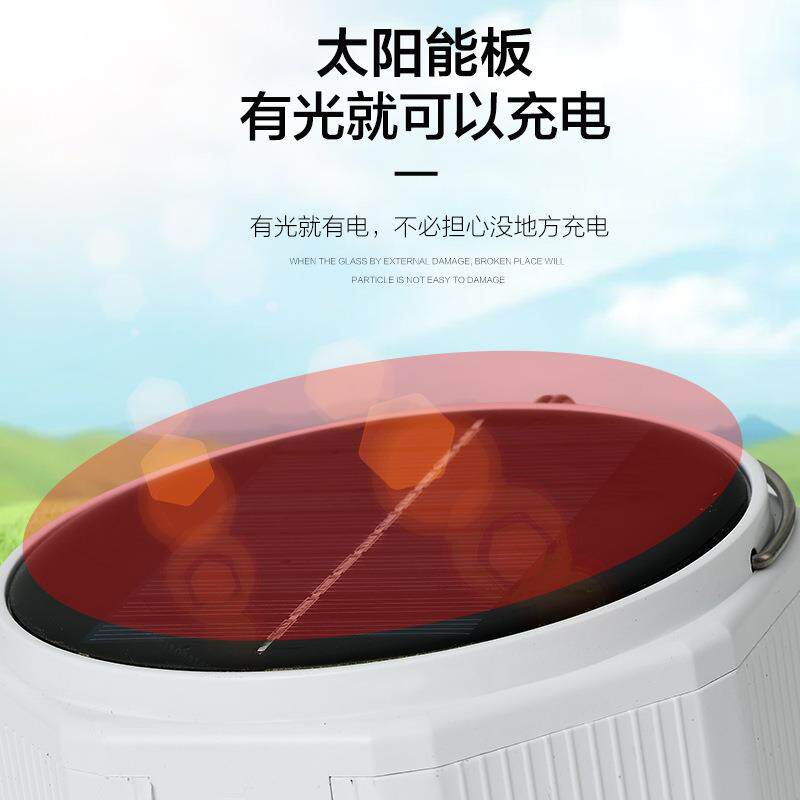 新款直销新款太阳能球泡灯 高亮长续航应急灯泡户外摆摊灯找照明