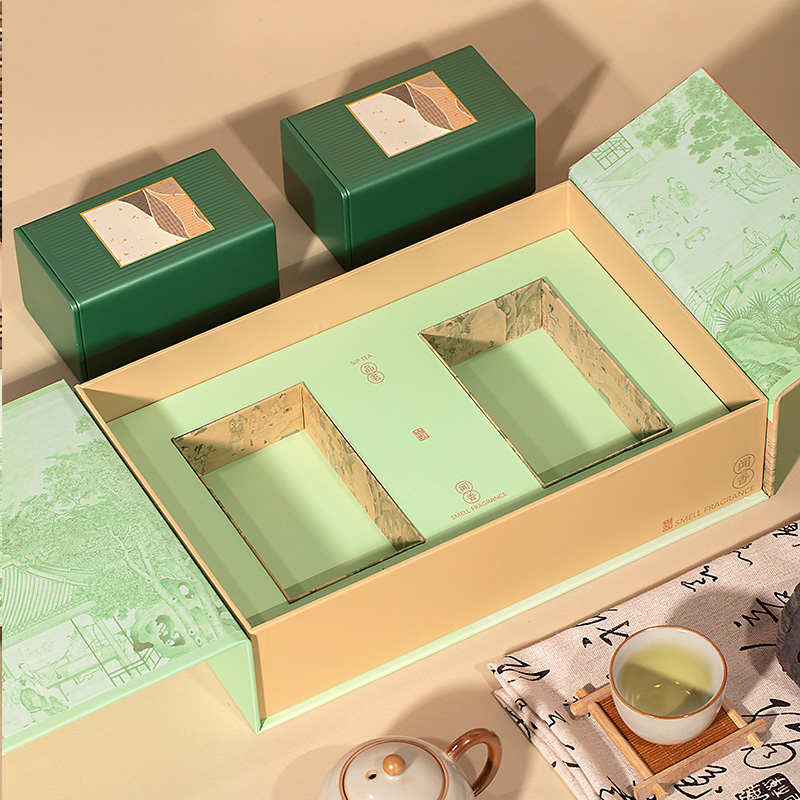 茶叶礼盒空盒高档绿茶毛尖龙井碧螺春铁观音茶礼盒包装半斤装通用