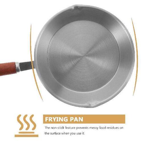 Skillet Stainless Steel Mini Pot Frying Pan for Induction