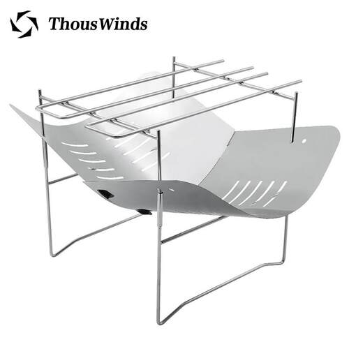 Thous Winds 超轻钛多功能焚火台 户外迷你柴火炉 便携式烧烤炉