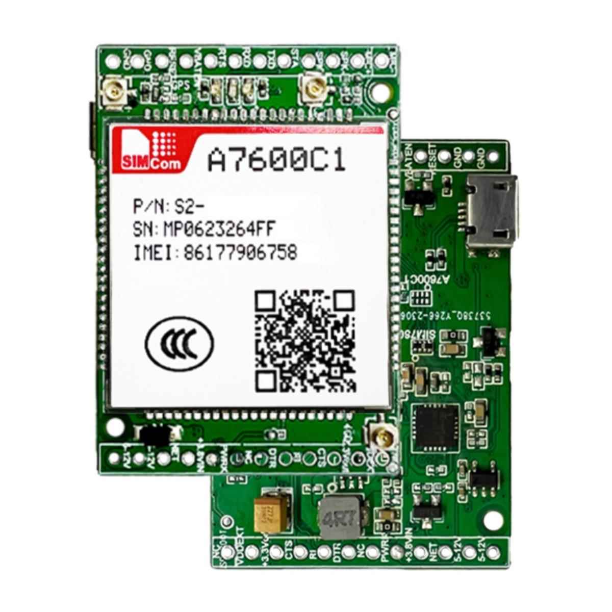 A7600C1 CAT1模块4G全网通LTE开发板核心板STM32例程替SIM7600CE