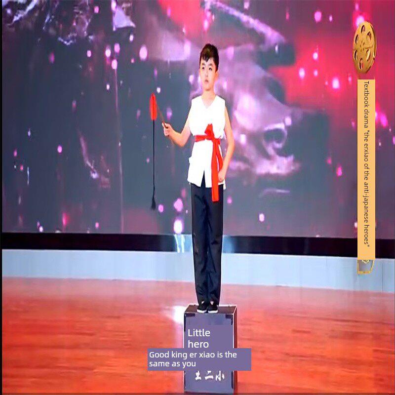 小学生课本剧小英雄王二小服装红色课本剧抗日英雄王二小情景剧