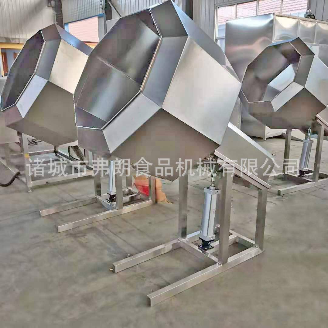 糯米糕点裹粉拌料机不锈钢八角拌料机商用油炸豆干调味拌料机