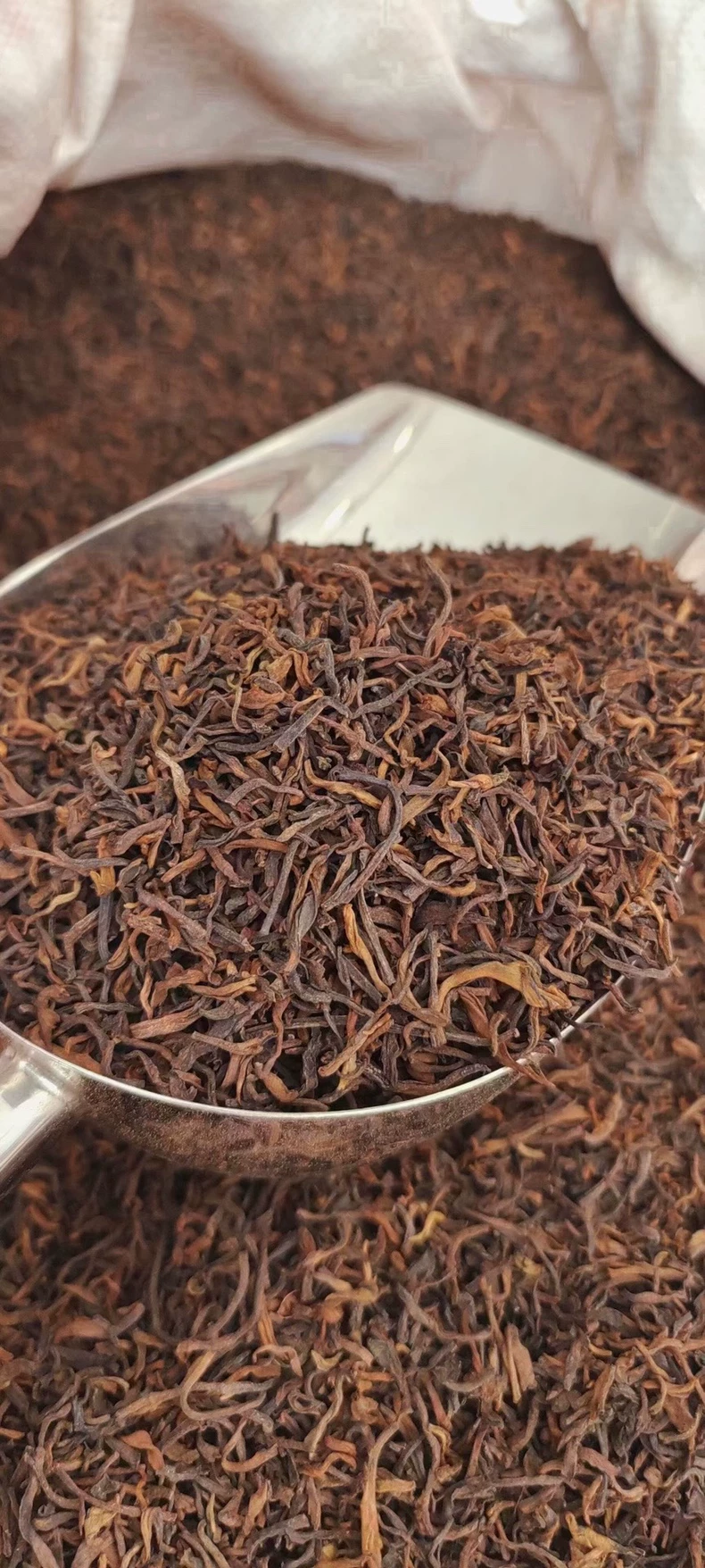 高性價比2008年布朗山古樹普洱熟茶散茶袋裝包郵-250克 普洱茶 BUASHOP普洱老茶