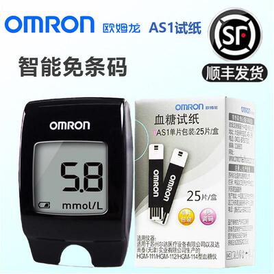 TGOMRON血糖机AS1血糖试纸HGM-111/112/114自动血糖测试机家用精