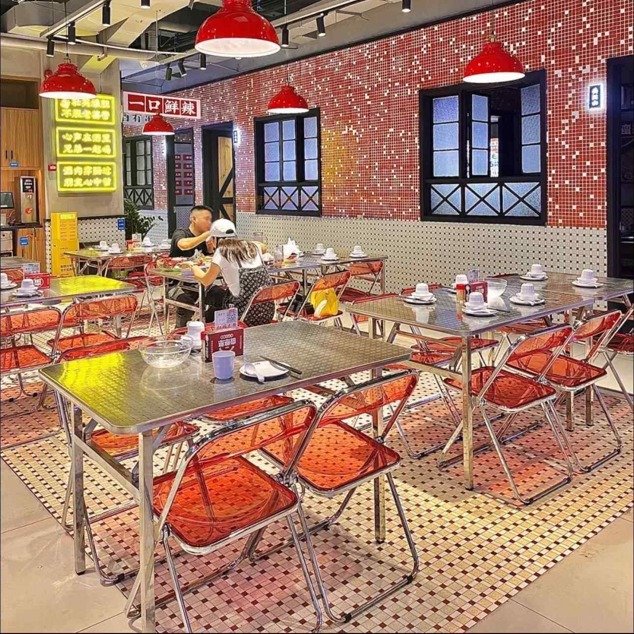 大排档桌椅组合覆古港风烧烤店市井串串店龙虾店烤肉外摆餐桌椅