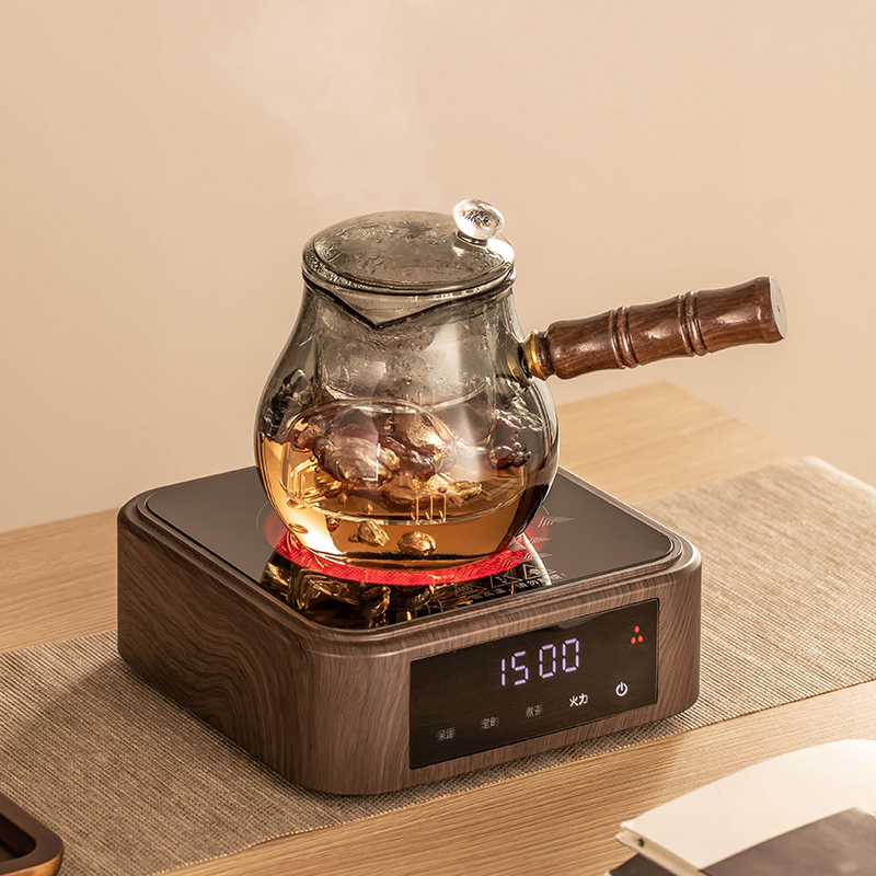 煮茶壶玻璃耐高温烧水泡茶壶围炉便携式小型电陶炉煮茶器单壶