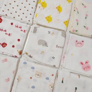 双层纱布沙布料宝宝纯棉婴儿a类棉纱夏季做尿布衣服包被浴巾面料