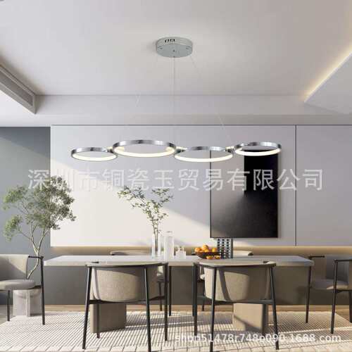 餐厅吊灯轻奢创意现代简约大气吧台饭厅设计师长条北欧极简餐桌灯