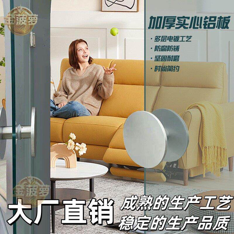 圆形拉手现代简约玻璃门白色服装店铺门面把手轻奢实木大门扶手