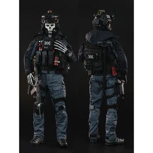 Jeu [Ready Stock] 1/6战士人偶模型夜战幽灵战士Ks21001人偶装饰
