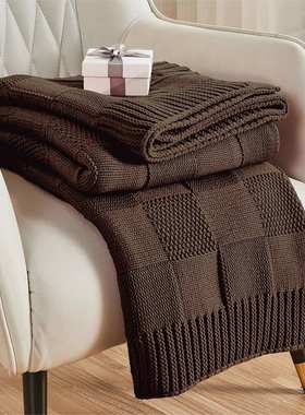 的throw针织毯柔软沙发温暖blanket膝盖 毯毯盖毛毯午睡