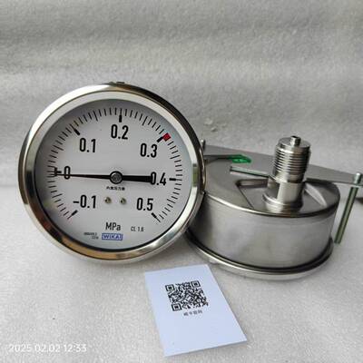山东新华MAST脉动真空消毒灭菌器-0.1~0.5威卡WIKA内室夹层压力表