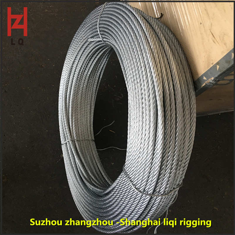 张周厂家直供 镀锌钢丝绳38mm起重钢丝绳  现货供应钢丝绳