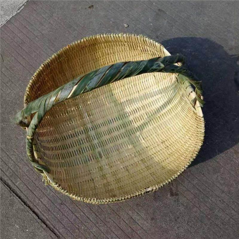 农家纯手工竹制品鸡蛋水果洗菜篮手提家用竹编淘米篮淘米箩筐竹筐