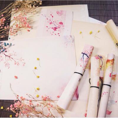 ancient writing paper notes romantic love letter color