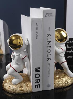 创意宇航员书立架学生书桌收纳家居装饰摆件太空人树脂工艺品