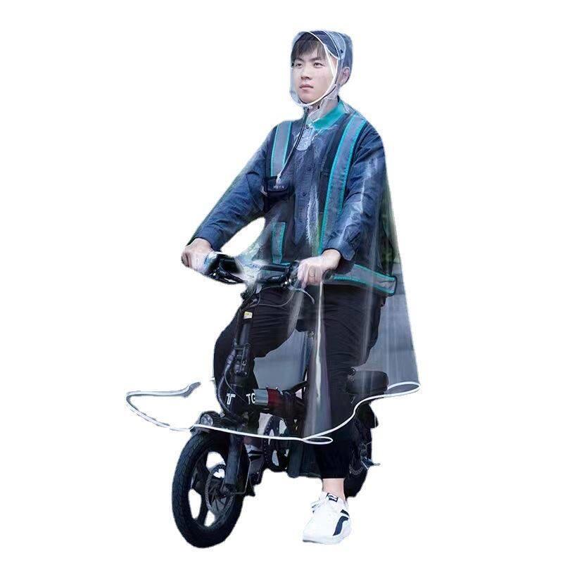 代驾雨衣司机专用男女骑行装备折叠电动车滴滴自行车全身透明雨披