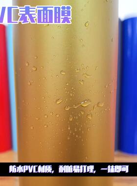 哑金色告刻字纸不干胶双面同色哑金即SLG时贴广刻字贴金装饰色纸