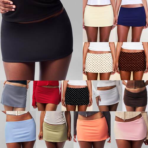 Mini Short Skirt Sports Bag Hip Skirt Low Waist Pants
