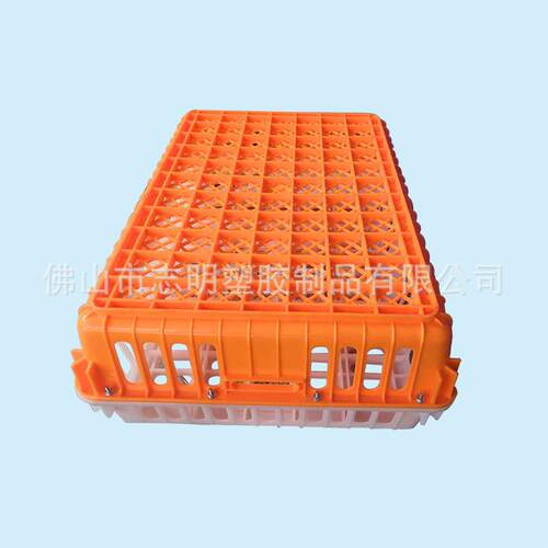 供应塑料鸡笼 加厚新料家禽运输筐 活鸡养殖周转笼自锁式鸡笼