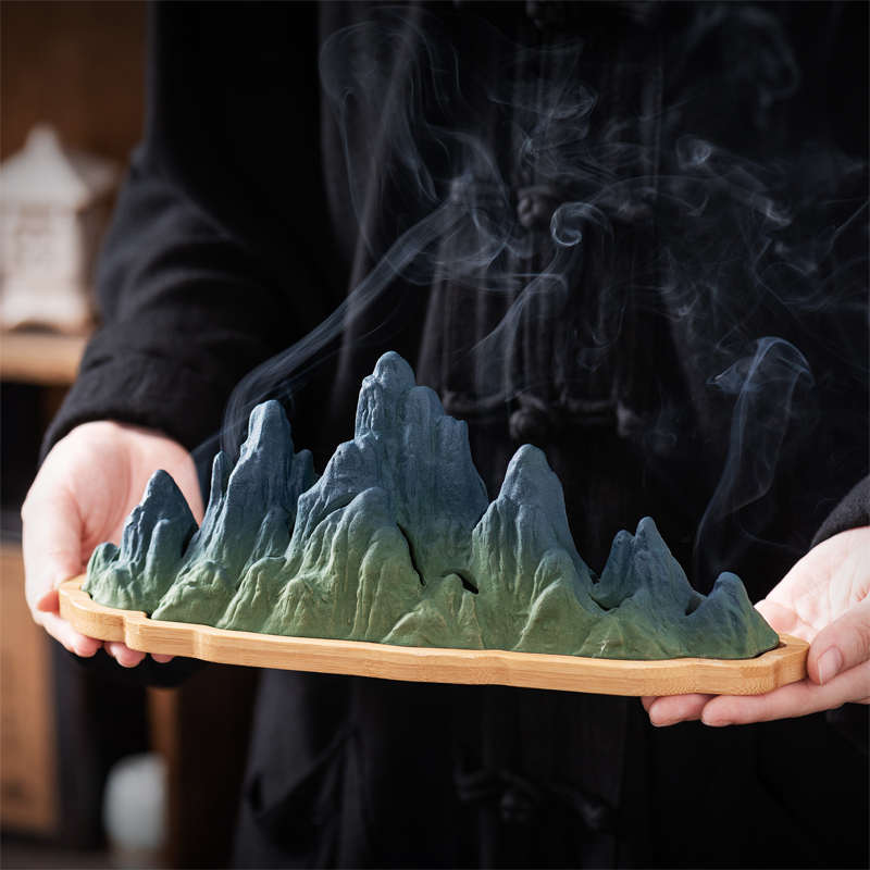 中式禅意陶瓷香炉香薰炉盘香线香艾草蚊香炉家用客厅茶室玄关摆件