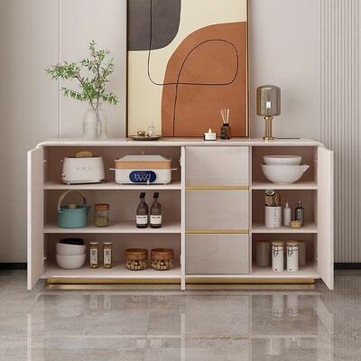 代轻奢柜餐边靠墙客厅家用茶水柜物储物AHT柜高档现酒柜置玄关柜