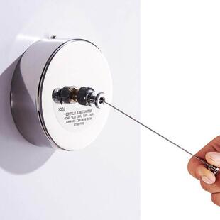 fixed hanger buckle telescopic steel wire rope clothesline