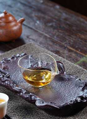 宜兴中式紫砂茶盘雕刻龙行天下壶承双层储水高端家用茶具茶道托盘