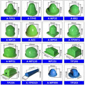 移印胶头源头厂家清溪定空心制批发静电绿色耐磨防拉丝做A7