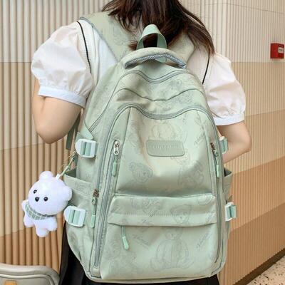 INS Backpack for Women Girls School Student Bag Large Casual