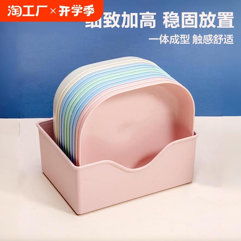 骨碟盘家用小麦秸秆吐骨碟餐桌面垃圾骨头渣盘塑料零食小盘子碟子