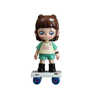 2025新品 店摆设厂家 滑板女孩创意落地大摆件客厅沙发旁边童装