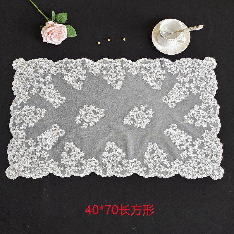 蕾丝盖布欧式简约装饰茶几防尘罩床头柜布艺茶具沙发扶手拍摄道具,居家布艺,万能盖巾,淘宝优惠券,粉丝福利购,淘宝优惠卷