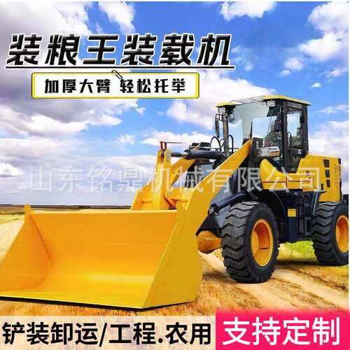 工座219驾式四驱柴油载液压铲车装载机工程筑建地推土运输装车推