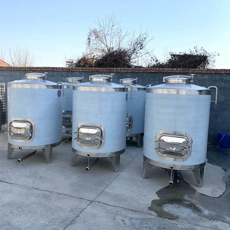 锥形储酒容器立式食品级储酒罐304食品级储酒桶高粱酒储罐量