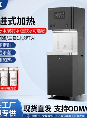 商用饮水机净水机10L步进式直饮机公司茶吧机一开一冰反渗透过滤
