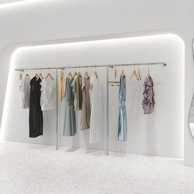 服装展示架不锈钢拉丝电镀墙壁挂架室内落地上墙挂衣架女装店衣架,文具电教/文化用品/商务用品,书报架/展示架,淘宝优惠券,粉丝福利购,淘宝优惠卷
