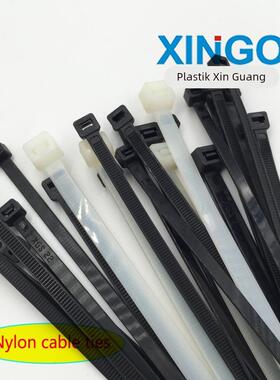 5x350mm国标长35厘米4.8宽大号250根抗紫外线束新光塑料尼龙扎带