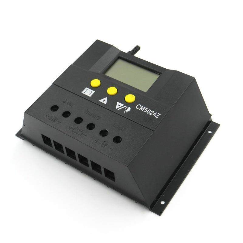 50A光伏发电控制器12V24V太阳能电池板控制器带温度探头控制器