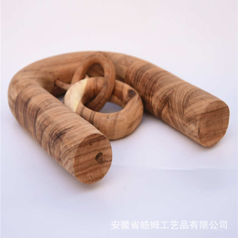 拱门胡桃木装饰造型制作摆件桌面玄关销售工艺品家居装饰厂家手工