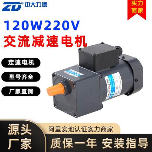 ZD120W220V定速电机微型交流减速电机感应电机5I120GU-CF