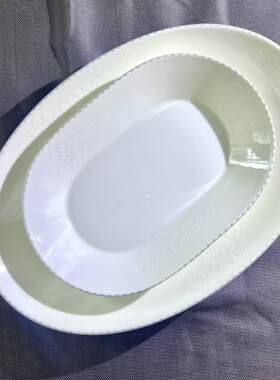 西湖秋月海格雷骨瓷鱼盘洗碗机可用