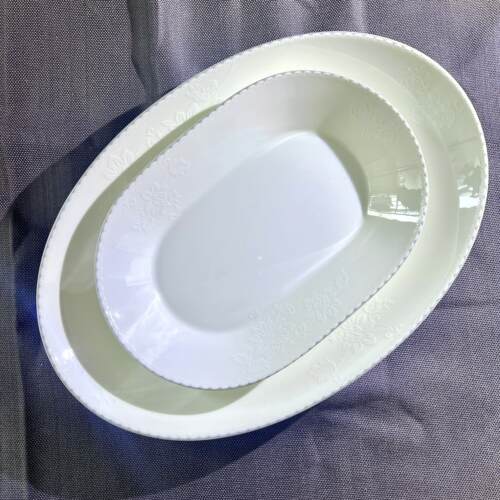 西湖秋月海格雷骨瓷鱼盘洗碗机可用