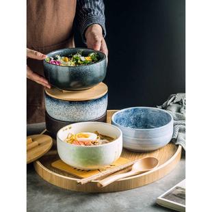 泡面碗餐具陶瓷碗汤面碗家用面碗赢朔 碗宿舍用学生碗个人日式