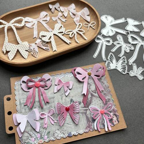 蝴蝶结 切割模具 剪贴簿相册压花DIY手工碳钢模板拼贴scrapbook