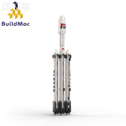 BuildMoc军事航母系列积木MOC-73911猎鹰9号重型积木玩具